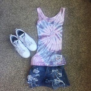 True Religion tie dye tank small